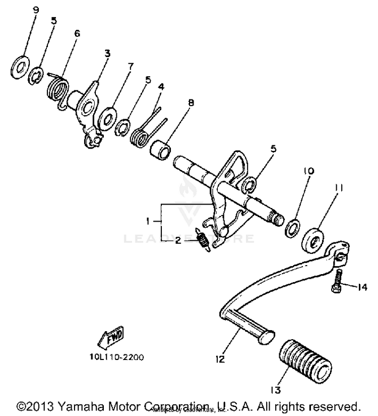 Shift Shaft Schematic