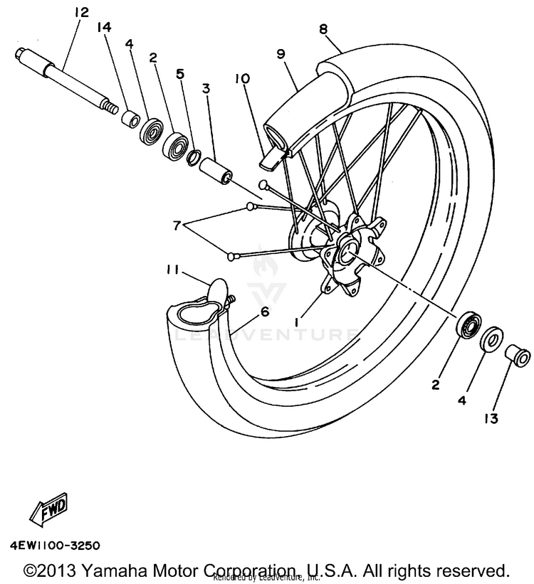 Front Wheel Schematic