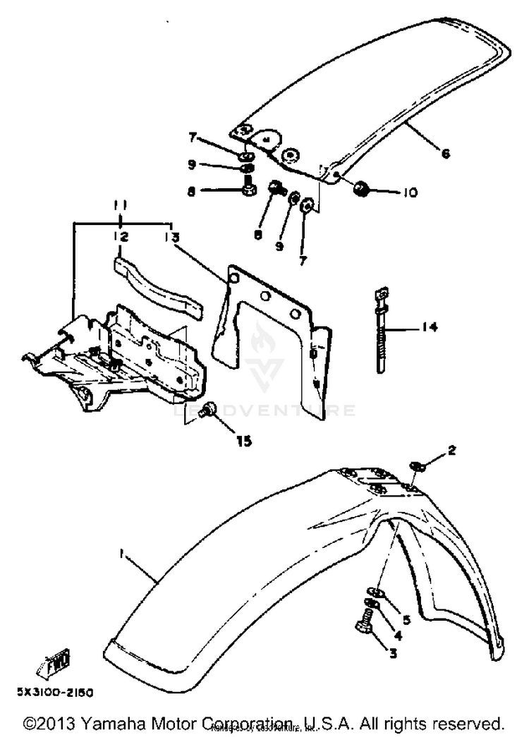 Front Fender-Rear Fender Schematic
