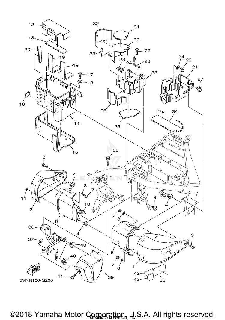 Side Cover ROAD STAR - XV17AWXCW - 2008 Schematic
