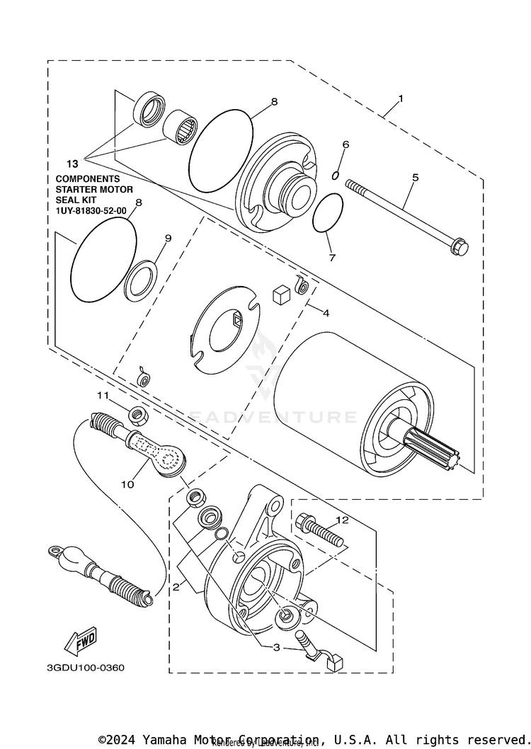 Starting Motor Schematic