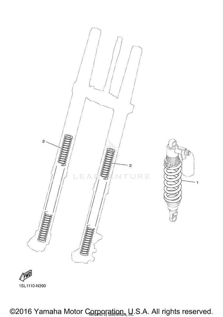 Alternate For Chassis YZ250F - YZ250FG - 2016 Schematic