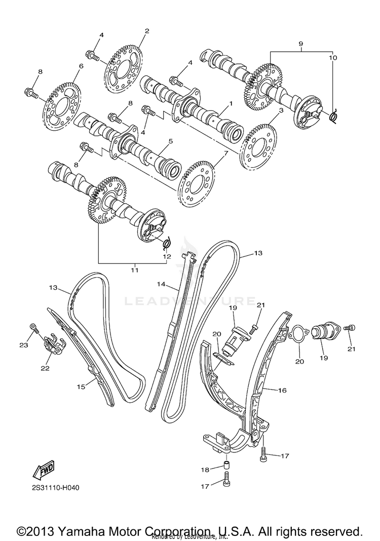 Camshaft Chain Schematic