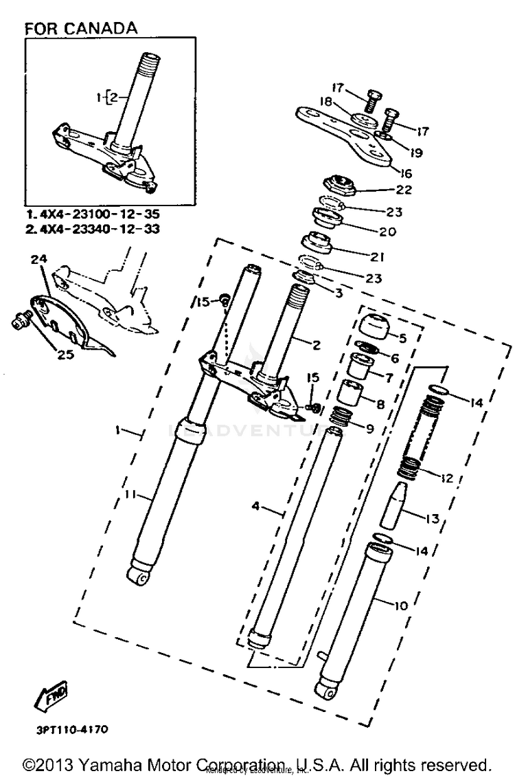 Front Fork Schematic