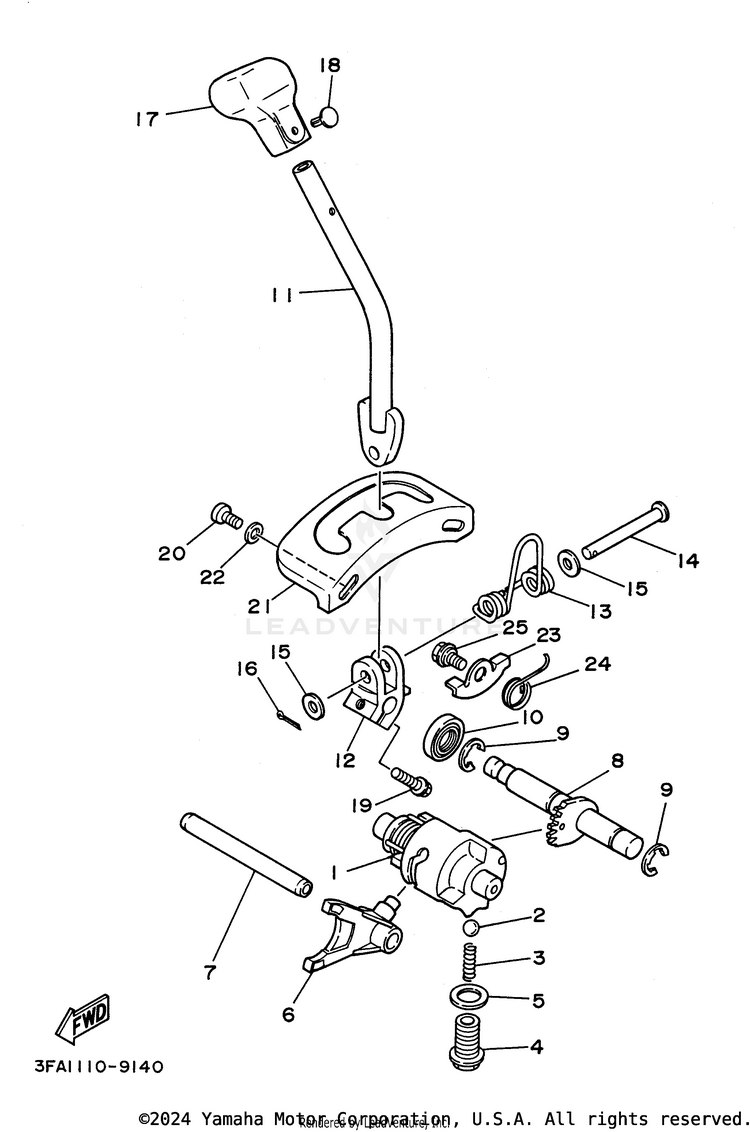 Shift Cam Shift Fork Schematic