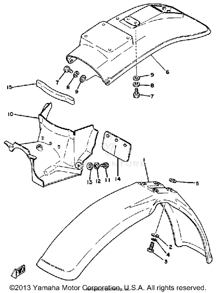 Front Fender-Rear Fender Schematic