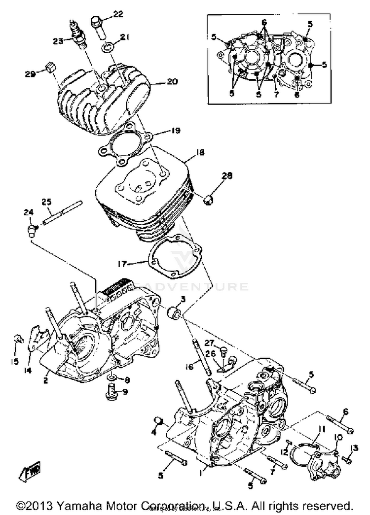 Cylinder Crankcase Schematic