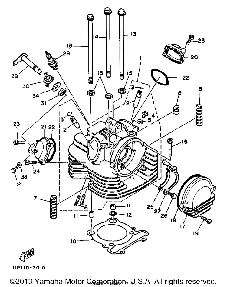 Cylinder Head Schematic