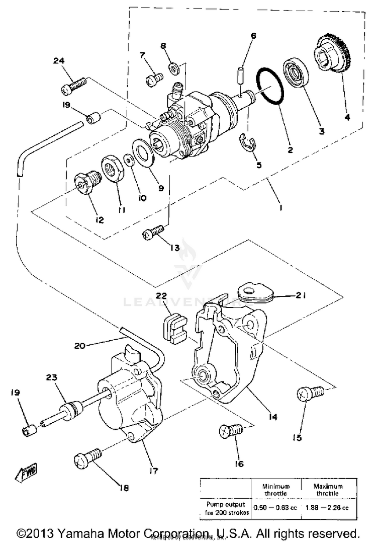 Oil Pump LB80_3D - 1977 Schematic