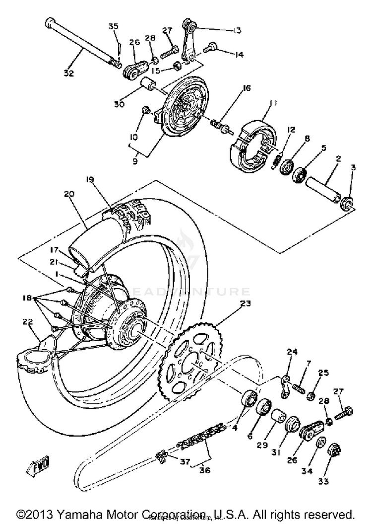 Rear Wheel Schematic