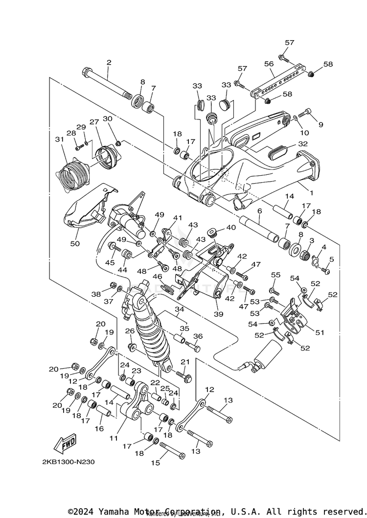 Rear Arm & Suspension Schematic