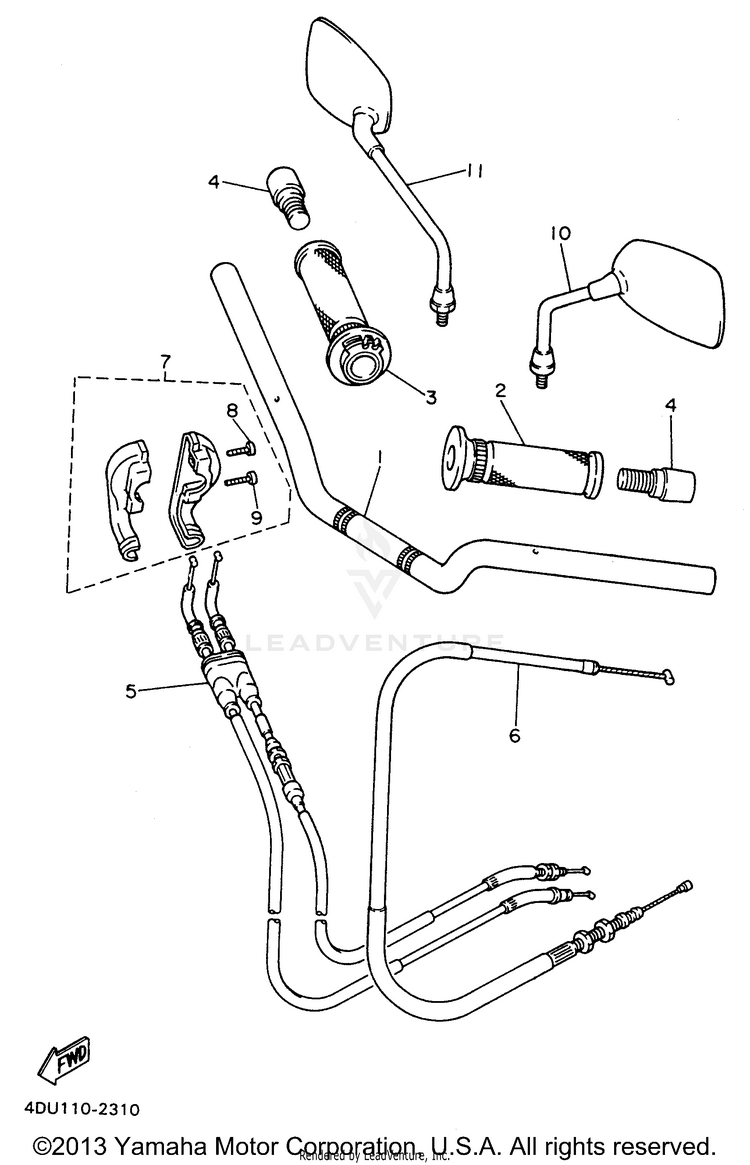 Steering Handle Cable Schematic