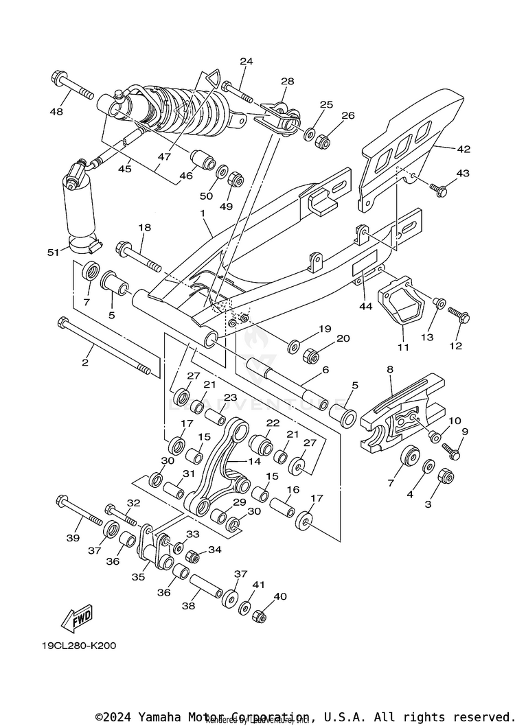 Rear Arm Suspension Schematic