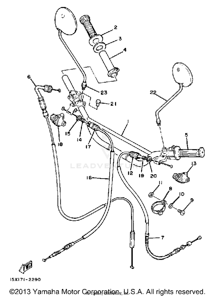 Handlebar Cable Schematic