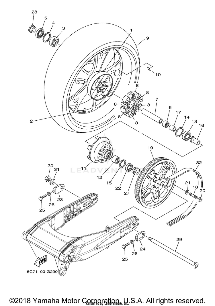 Rear Wheel Schematic