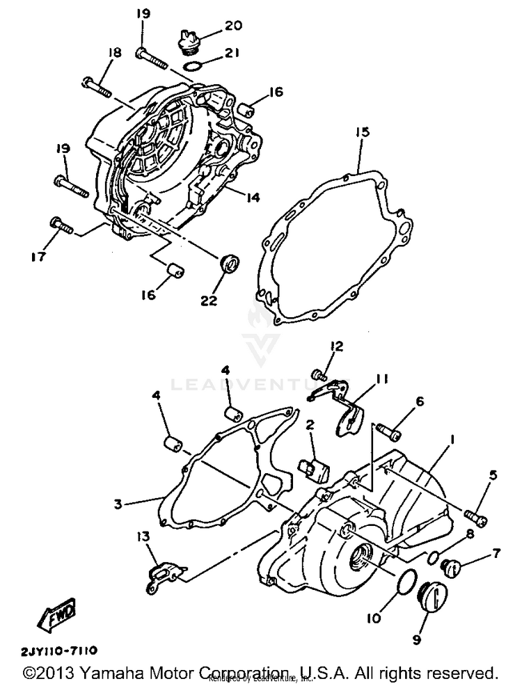 Crankcase Cover Schematic