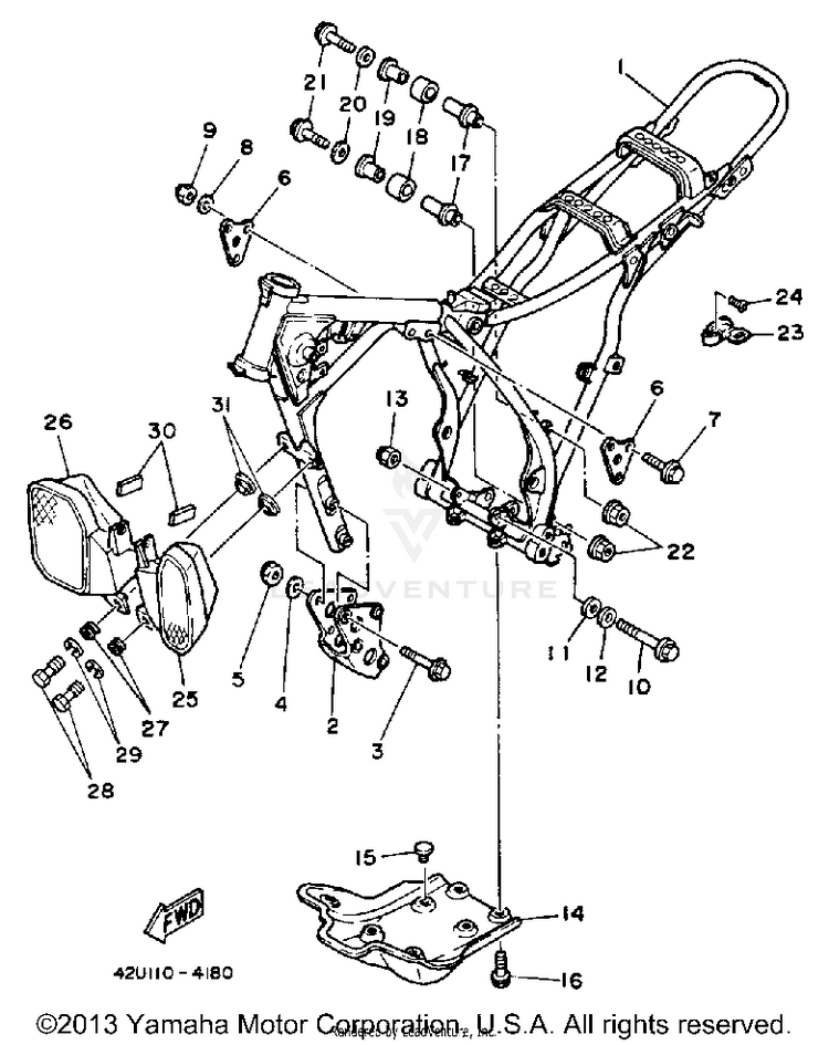 Frame Xt250l Schematic