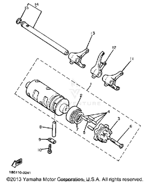 Shift Cam Fork Schematic