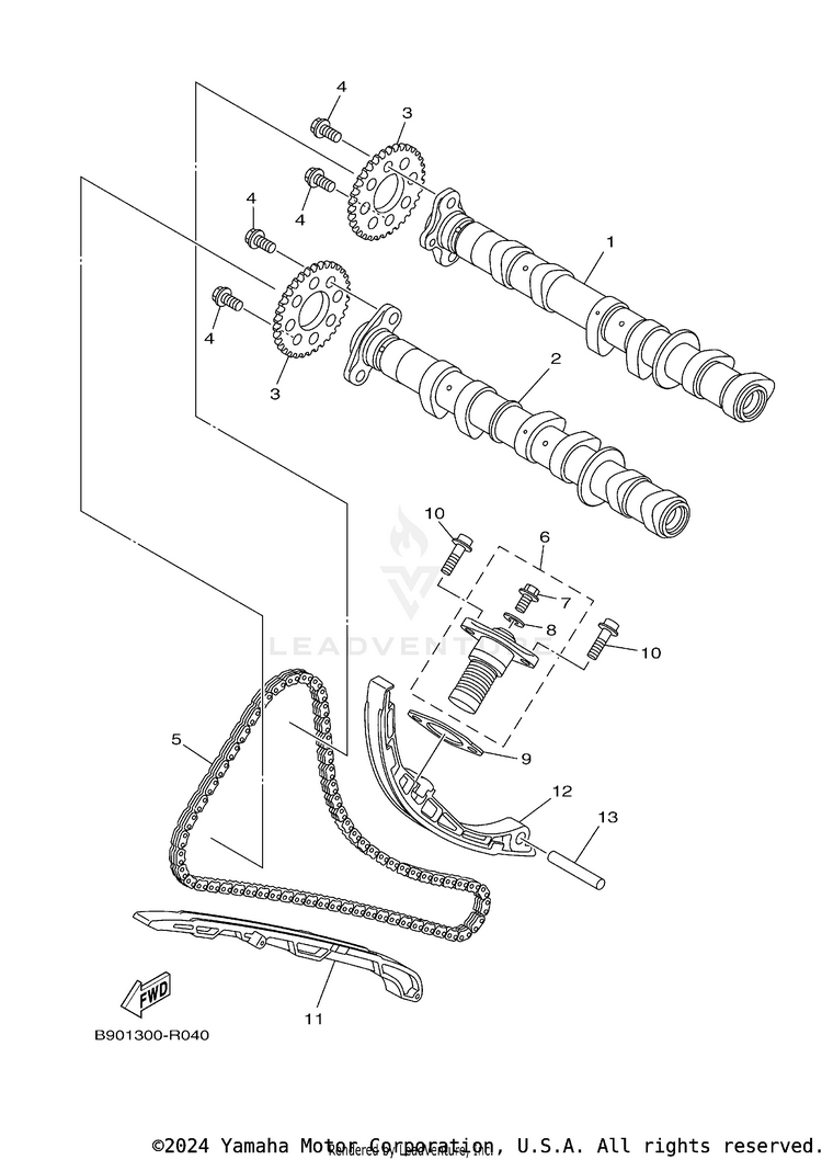 Camshaft Chain Schematic