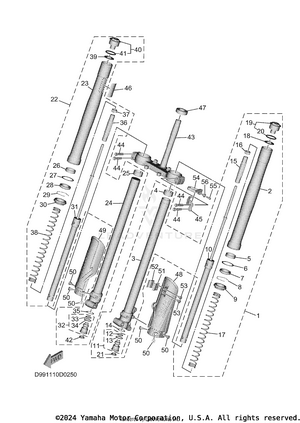 Front Fork Schematic