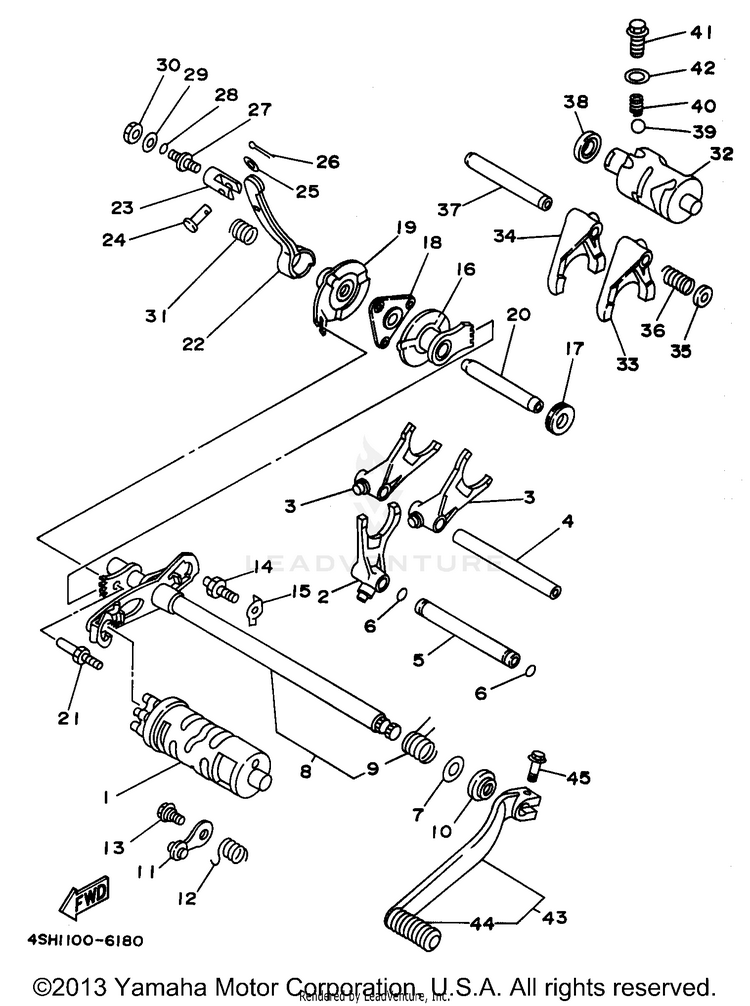 Shift Cam Fork Schematic