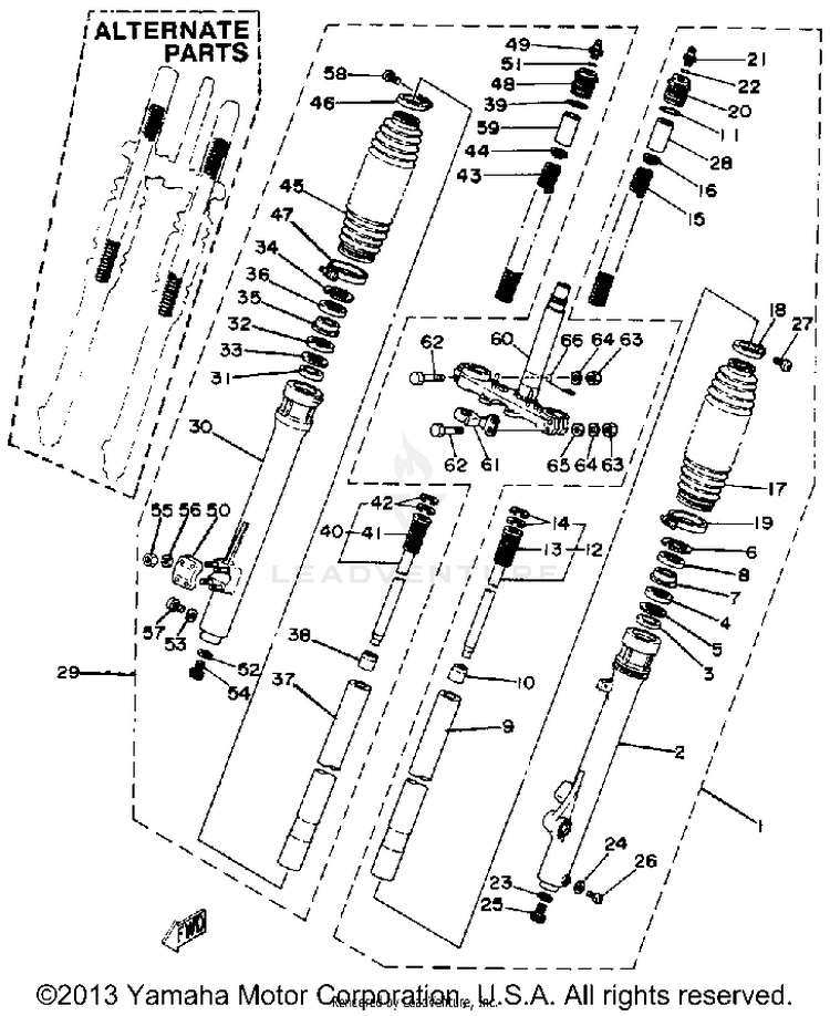 Front Fork Schematic