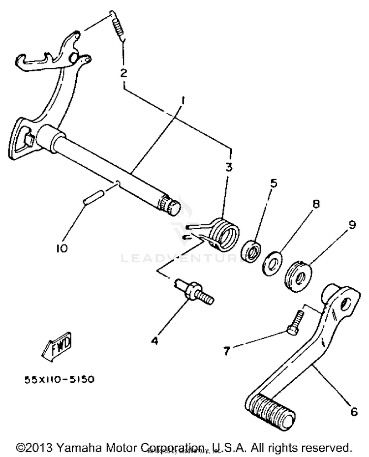 Shift Shaft Schematic