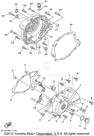 Crankcase Cover 1 Schematic