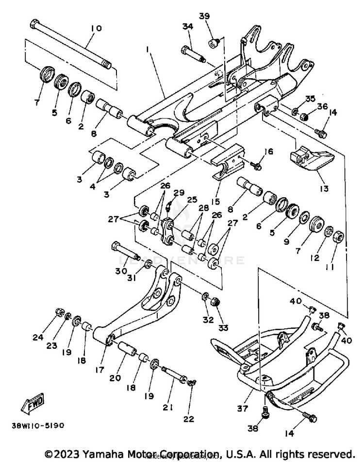 Swing Arm-Suspension Schematic