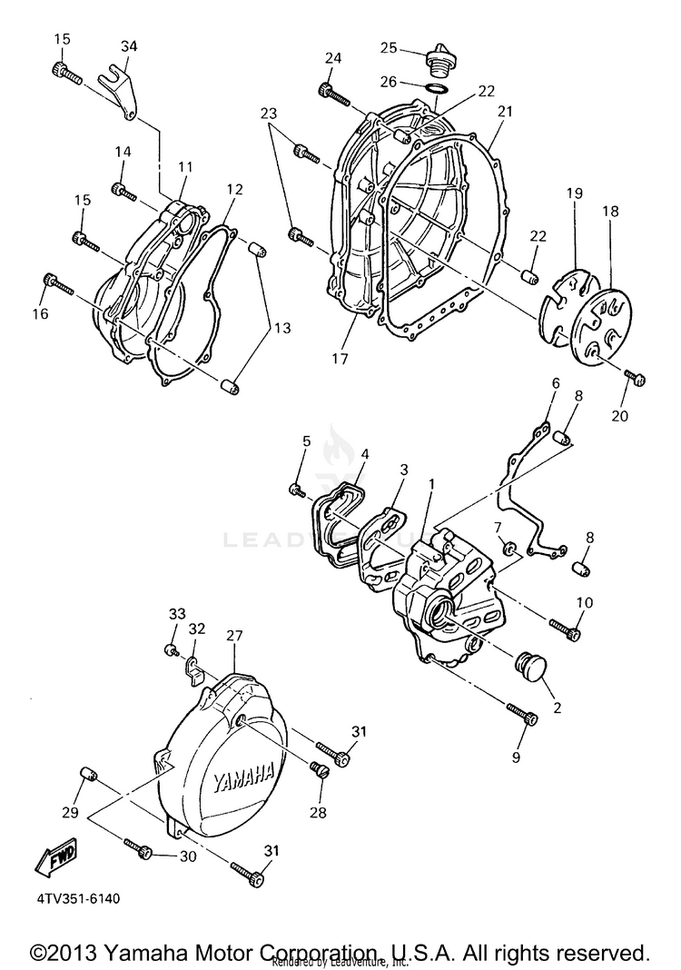 Crankcase Cover 1 Schematic