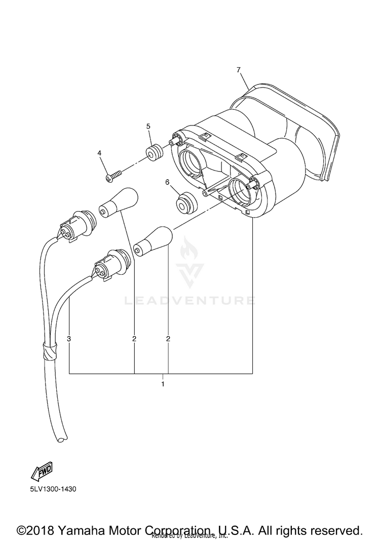 Taillight FZ1 (CA Ed.) - FZ1TC - 2005 Schematic