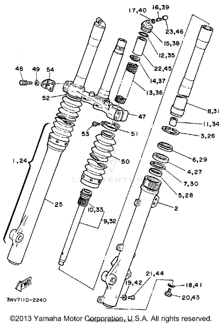 Front Fork Schematic