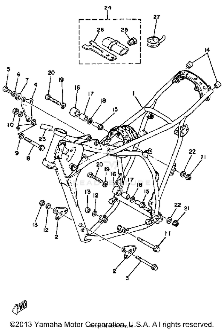 Frame Tool Yz250h Schematic