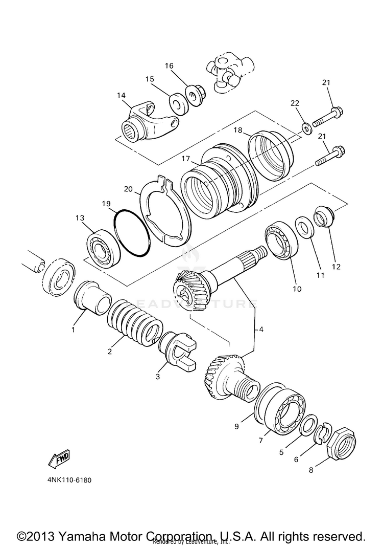 Middle Drive Gear Schematic
