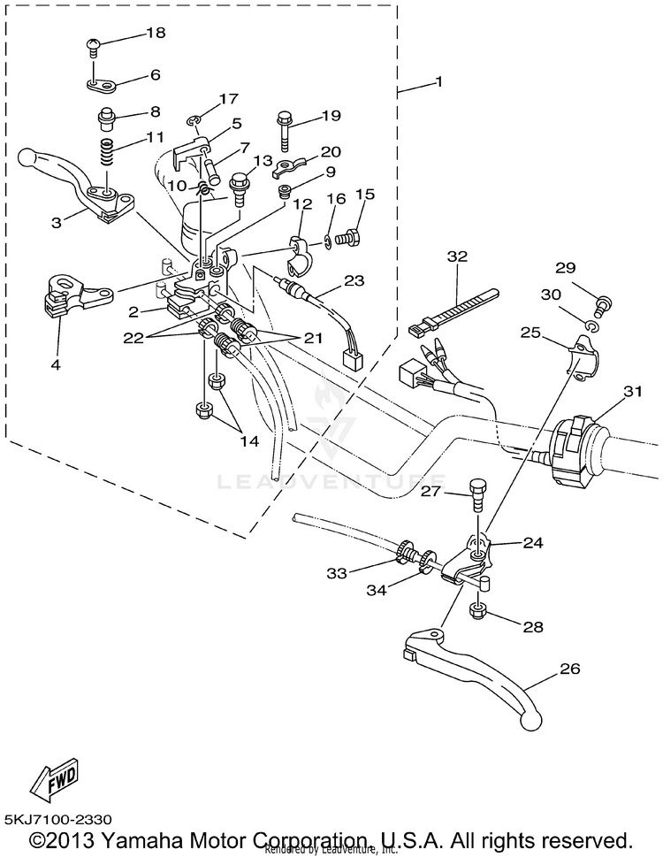 Handle Switch Lever Schematic