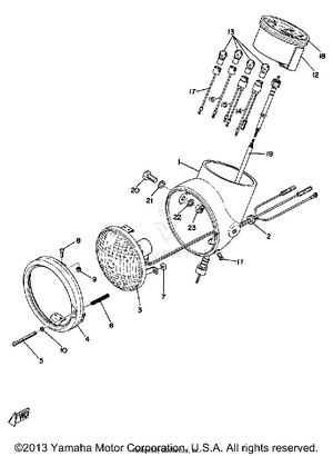 Head Lamp - Speedometer Schematic