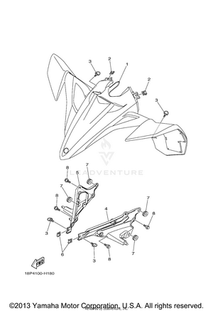 Front Fender Schematic