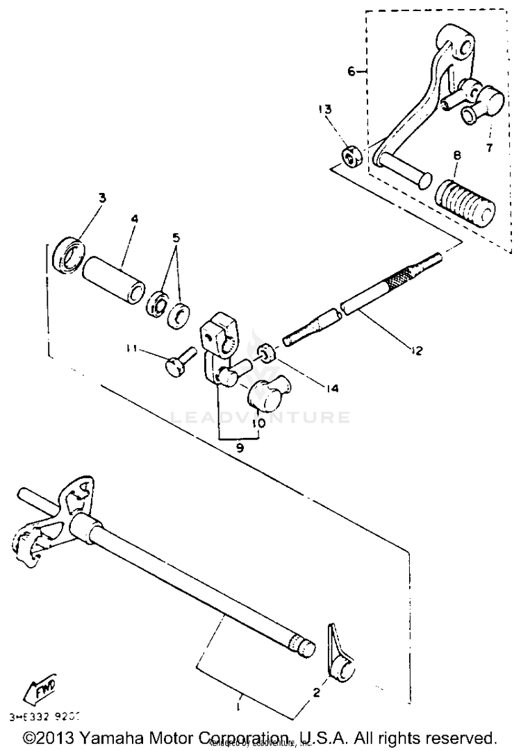 Shift Shaft Schematic