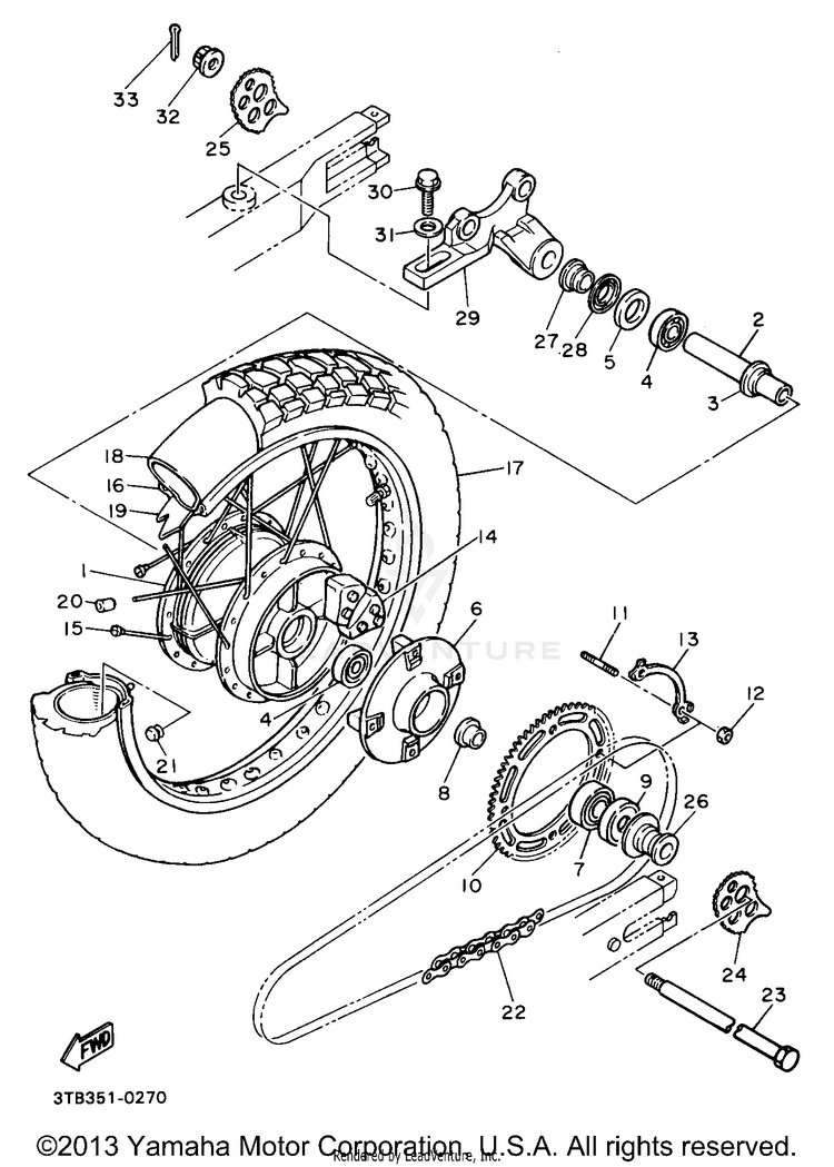 Rear Wheel Schematic