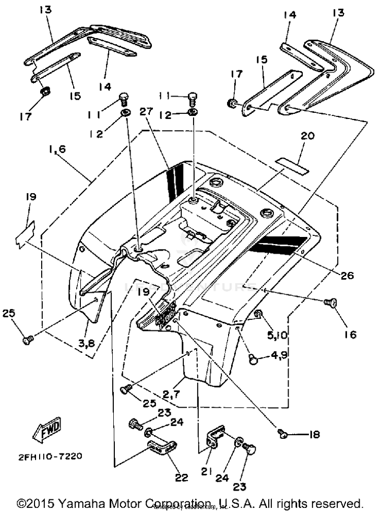 Rear Fender Schematic