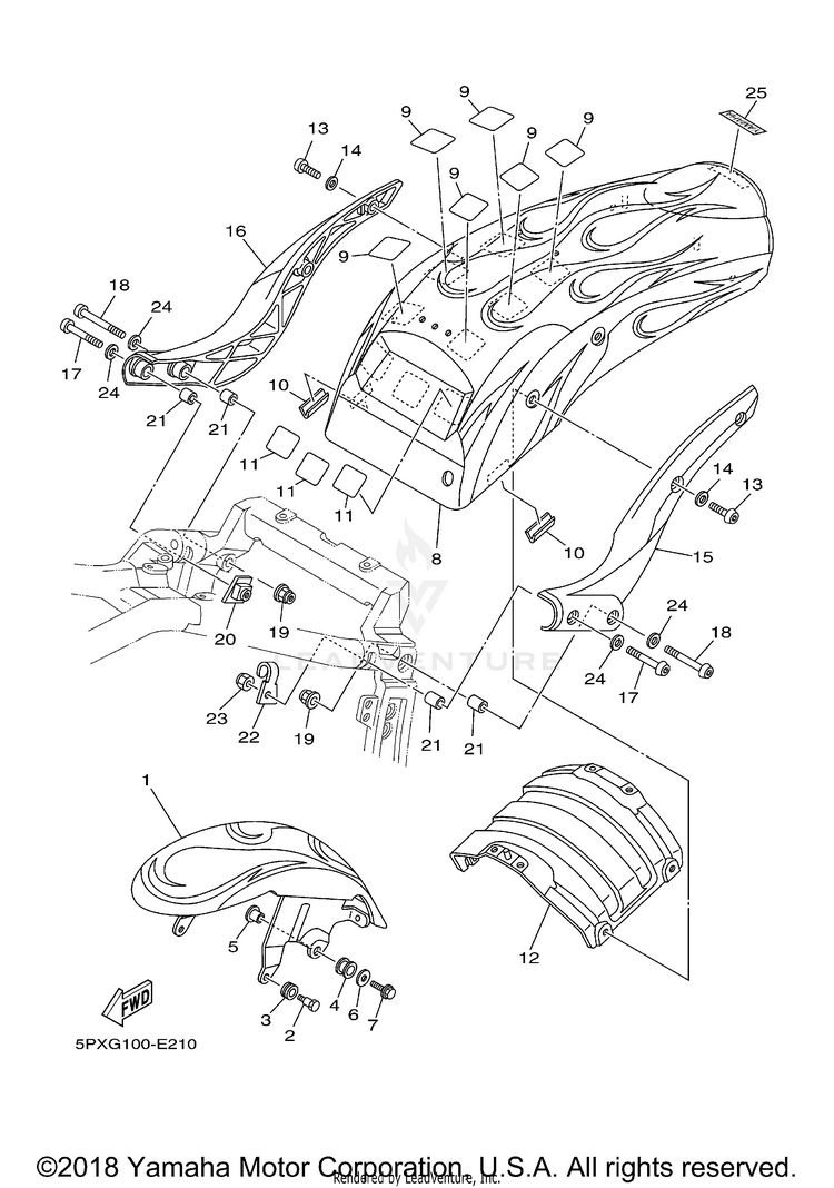 Fender ROAD STAR WARRIOR CA - XV17PCWC - 2007 Schematic