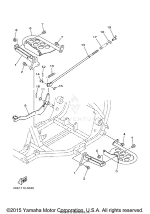 Stand Footrest Schematic