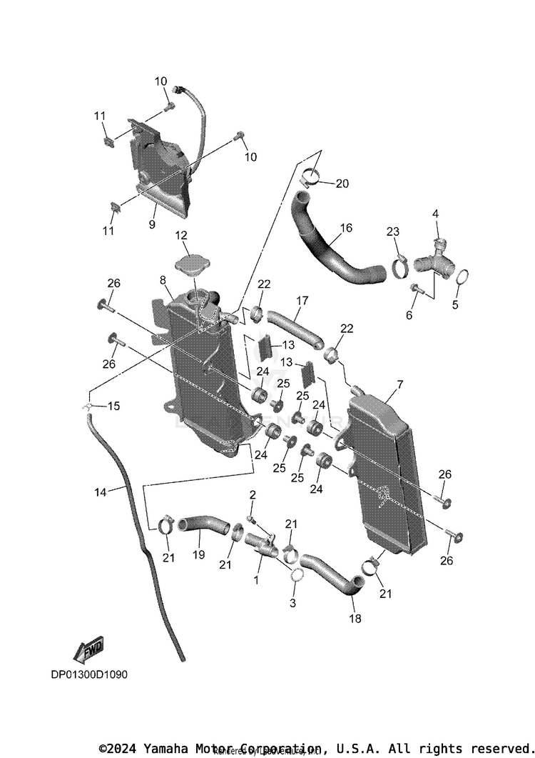 Radiator & Hose Schematic