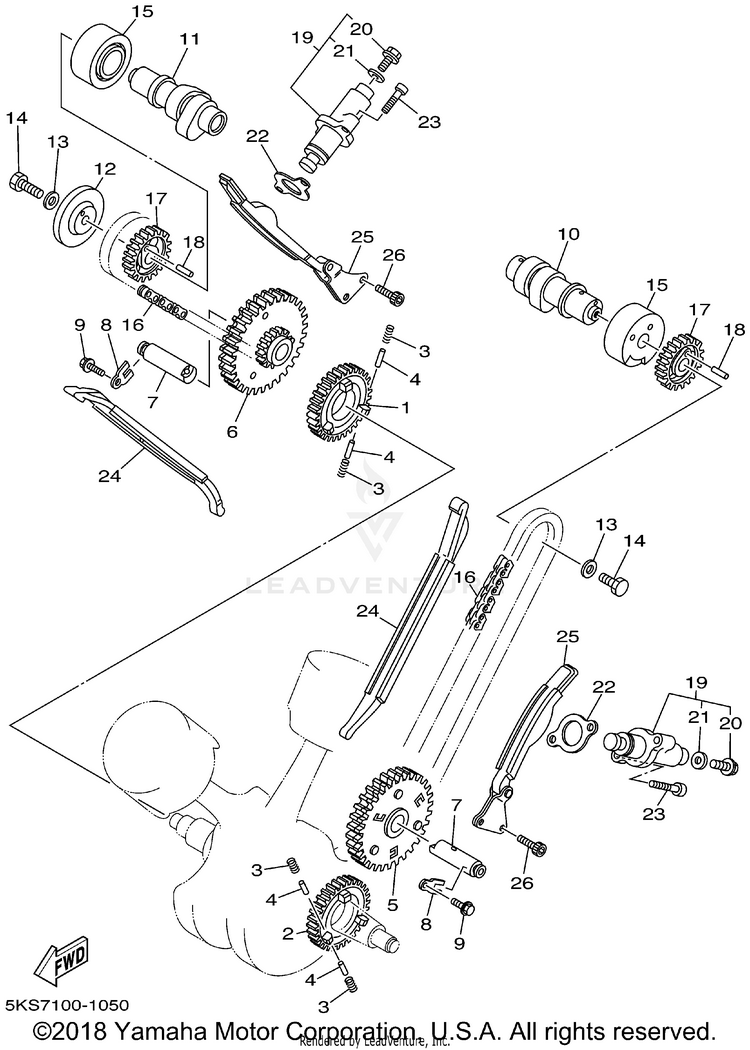 Camshaft Chain Schematic