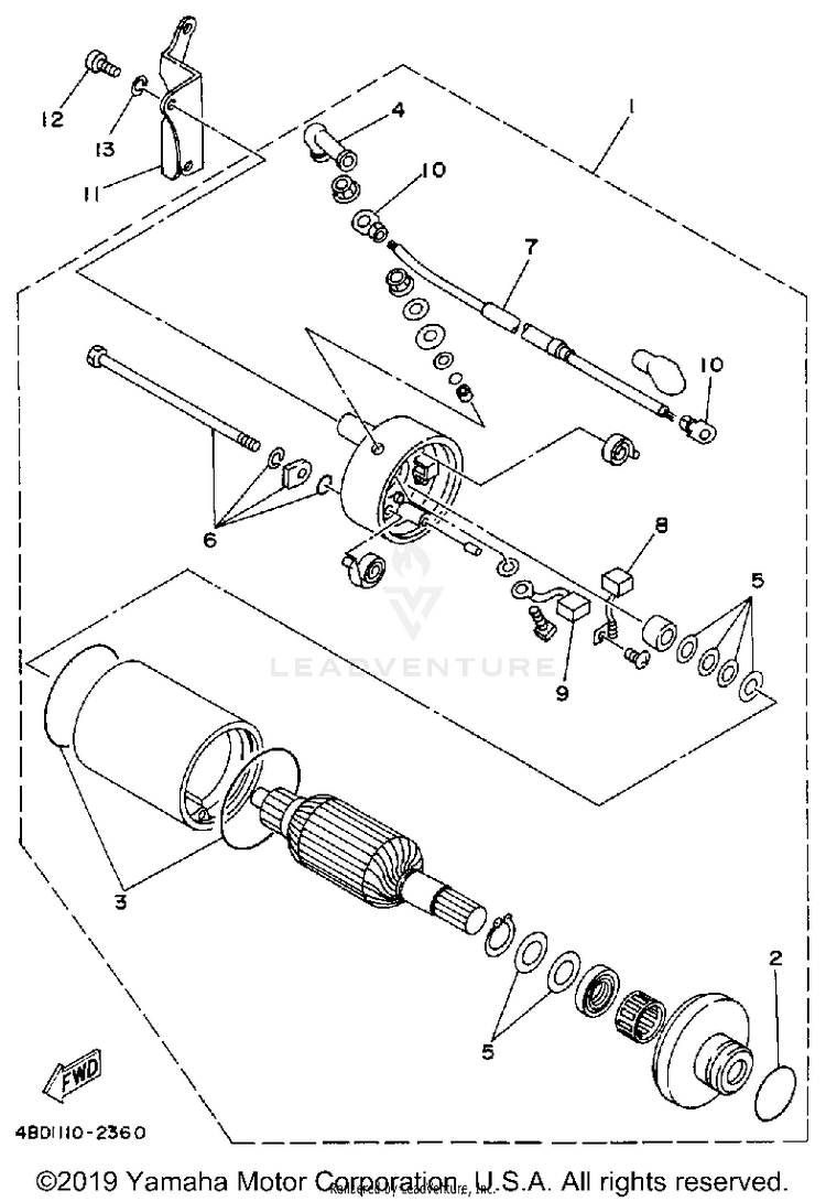 Starting Motor Schematic