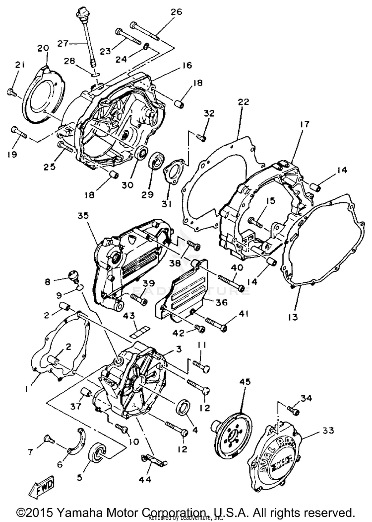 Crankcase Cover 1 Schematic