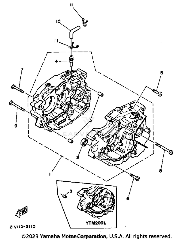 Crankcase Schematic