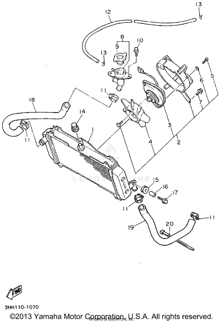 Radiator Hose Schematic