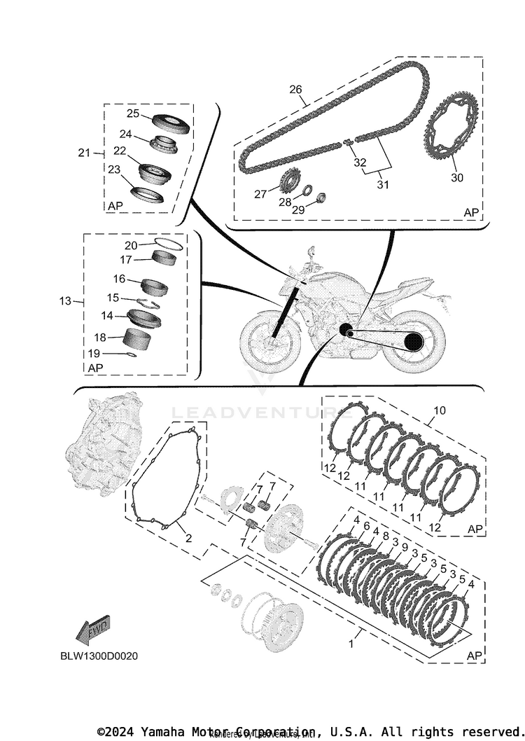 2 Maintenance Parts Kit MT07 - MT07TCB - 2026 Schematic