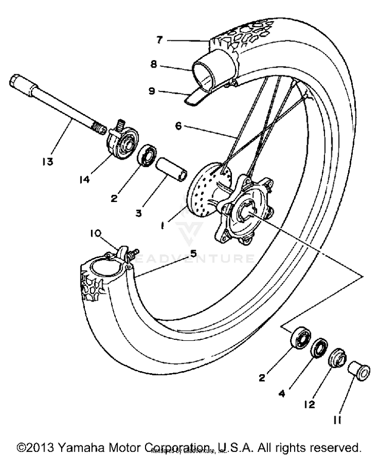 Front Wheel Schematic